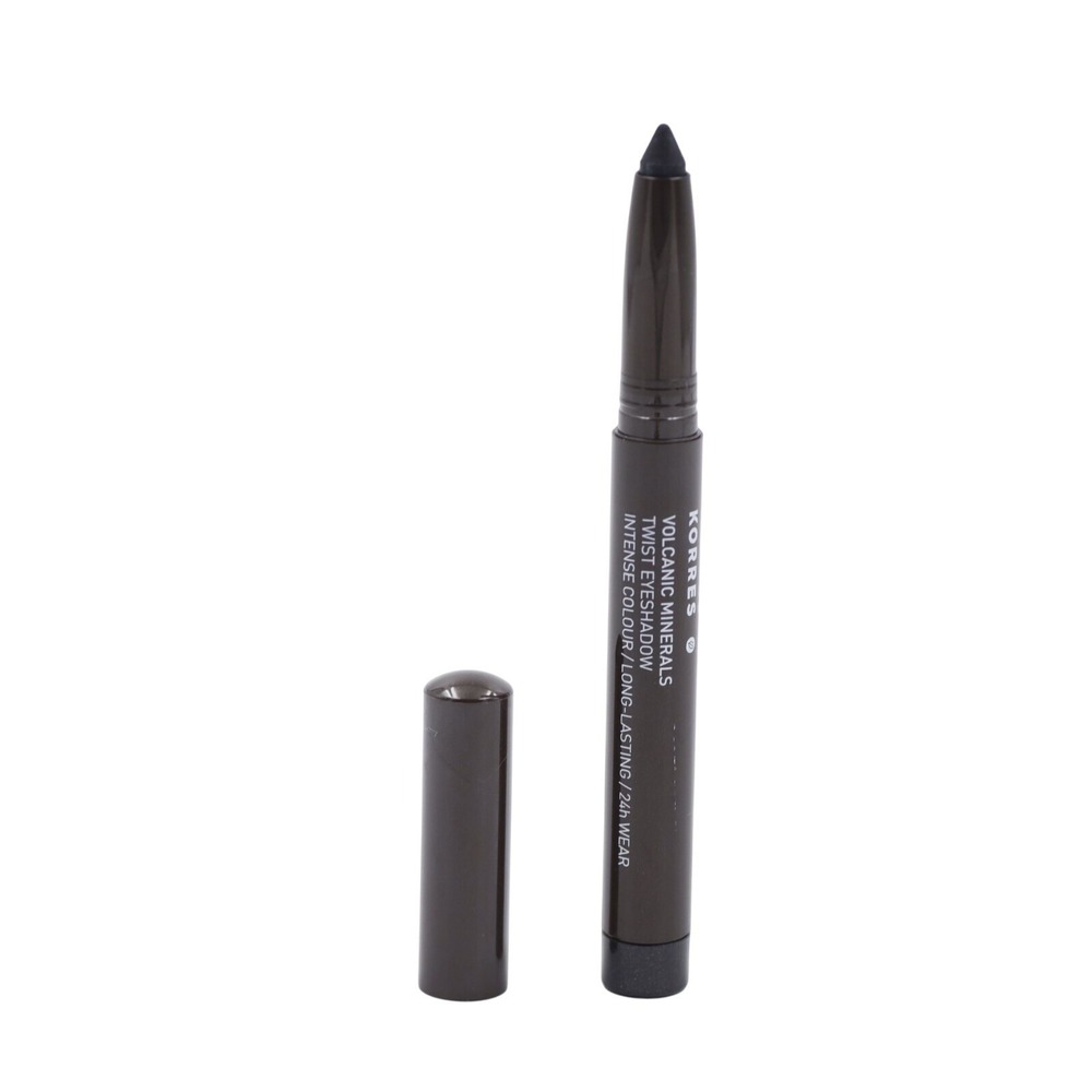 Korres - Volcanic Minerals Twist Eye Shadow - Metallic‎ Black - 1.4 g / .049 oz